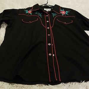 Rockabilly/Western "Rock n Roll Rebel" Snap Shirt